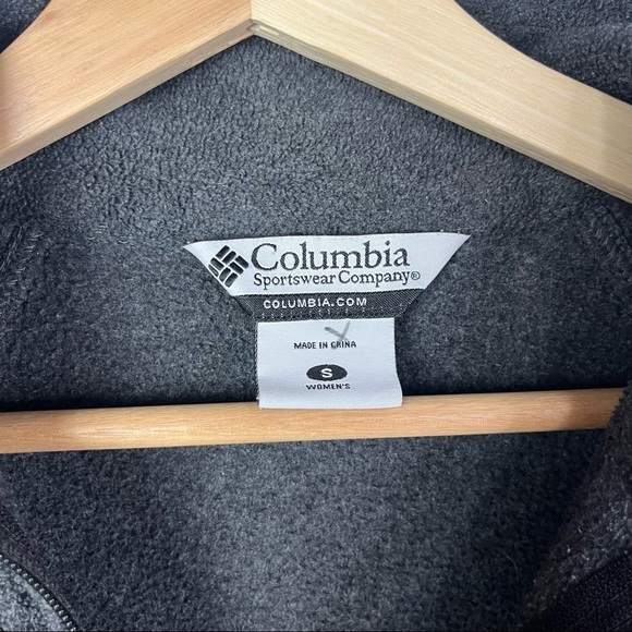 Columbia Gray Micro Fleece Full Zip Jacket S - Picture 3 of 3